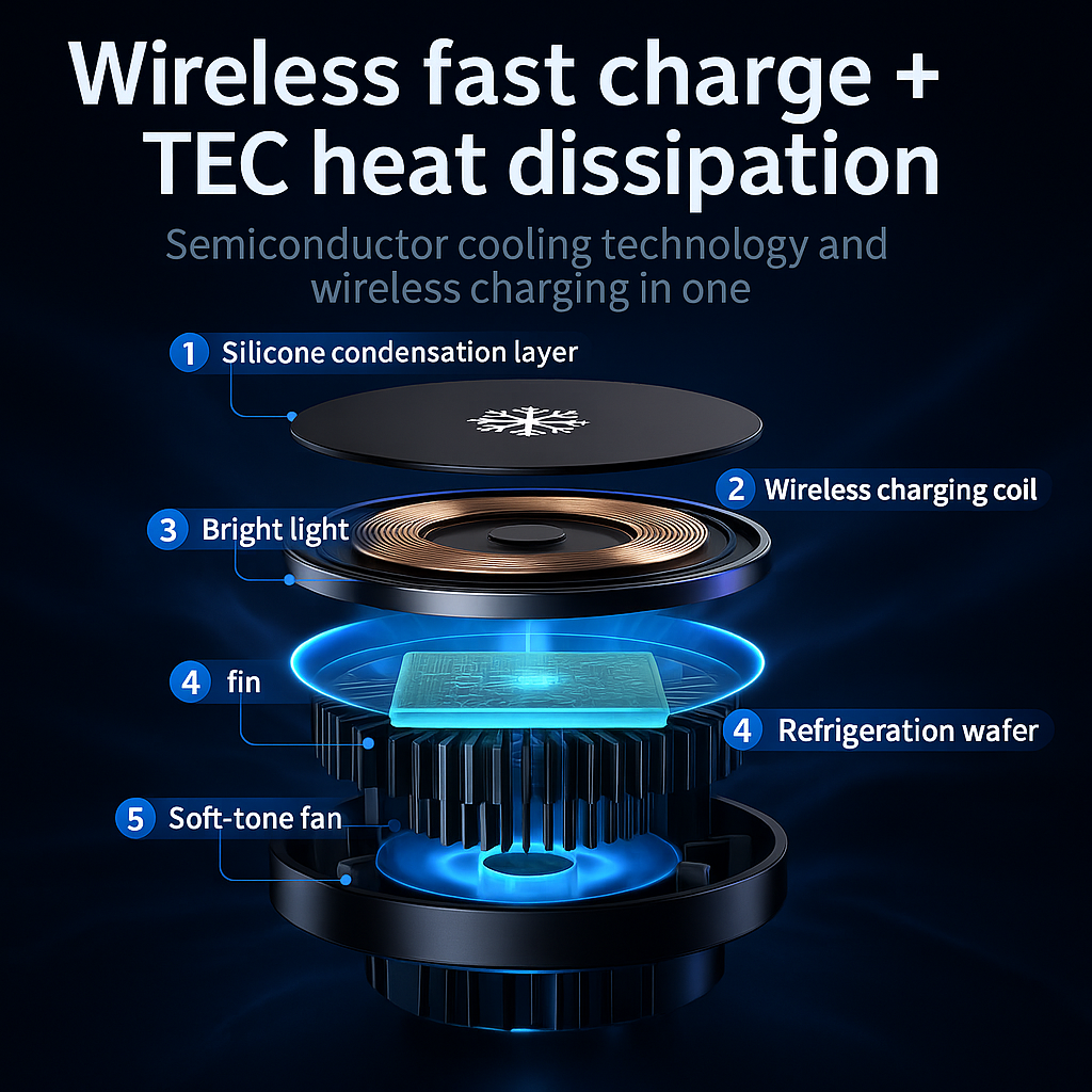 Luxora™ Cooling Magnetic Car Charger